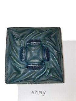 Rookwood Pottery Architectural Faience Tile Arts & Crafts matte green thistles