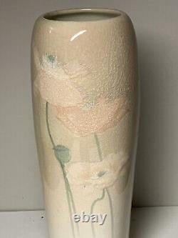 Rookwood Pottery Art Vase Signed Sara Sax Arts and Crafts Floral Poppy Poppies