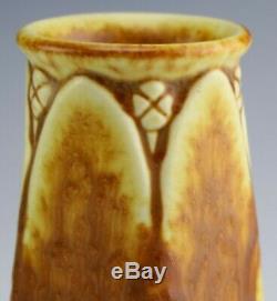 Rookwood Pottery Arts & Crafts Ochre On Yellow Vase-dated 1925 #2814