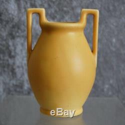 Rookwood Pottery Arts & Crafts Vase #2558, Yellow Matt, 1923
