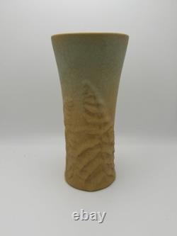 Rookwood Pottery Arts and Crafts Fern Vase Yellow Green Mold 1374 From 1915