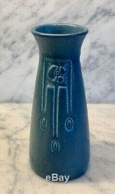 Rookwood Pottery Blue Matte Arts and Crafts Vase c. 1924 #2125 6