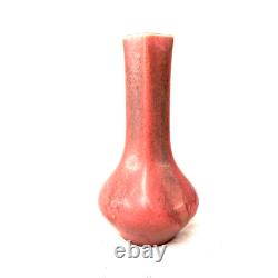 Rookwood Pottery Bud Vase Matte Pink Glaze Arts Crafts Cincinnati USA