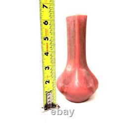 Rookwood Pottery Bud Vase Matte Pink Glaze Arts Crafts Cincinnati USA