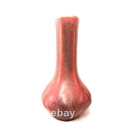 Rookwood Pottery Bud Vase Matte Pink Glaze Arts Crafts Cincinnati USA