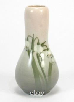 Rookwood Pottery Caroline Bonsall 1904 iris glaze snow drops vase arts & crafts