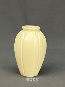 Rookwood Pottery Cream Glaze Arts & Crafts 5 Vase Form #2088, c. 1937