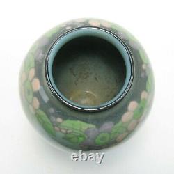 Rookwood Pottery Eliz. McDermott floral jewel porcelain vase arts & crafts 1919