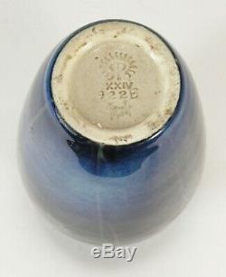 Rookwood Pottery HEW 1924 black opal glaze cornflower rose vase arts & crafts