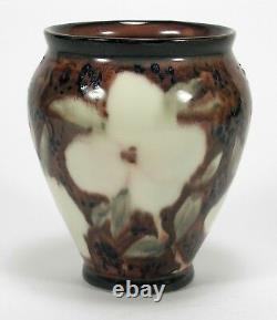 Rookwood Pottery Jens Jensen dogwood floral porcelain vase arts & crafts 1944
