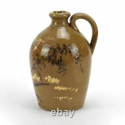 Rookwood Pottery Laura Fry 1882 early gold decorated floral jug arts & crafts