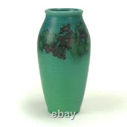 Rookwood Pottery MHM wax matte green blue purple floral 8.5 vase Arts & Crafts