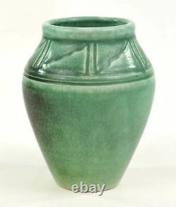 Rookwood Pottery Matte Green Z-line Arts And Crafts Vase Munson 1901