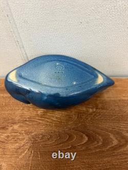 Rookwood Pottery Production Swan Vase 1924 Matte Blue Shape 1213