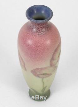 Rookwood Pottery Shirayamadani 9 wax matte poppy design vase 1939 Arts & Crafts