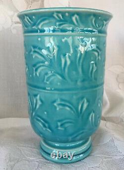 Rookwood Pottery Turquoise Blue Arts & Crafts 8 5/8 Tall Vase XLVII 6894