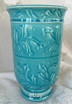 Rookwood Pottery Turquoise Blue Arts & Crafts 8 5/8 Tall Vase XLVII 6894