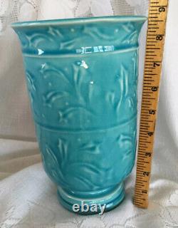 Rookwood Pottery Turquoise Blue Arts & Crafts 8 5/8 Tall Vase XLVII 6894