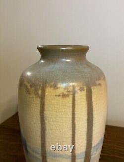 Rookwood Pottery Vase Arts and Crafts Scenic Vellum 1914 C. J. Mcglaughlin