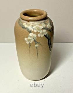 Rookwood Pottery Vase Signed by Epply Arts & Crafts Cherry Blossom Vellum 1907