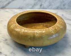 Rookwood Pottery Yellow Matte Arts & Crafts Footed Bowl c. 1920 #2148 8