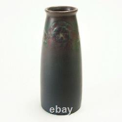Rookwood Pottery carved matte floral tall tapered vase Arts & Crafts CST 1914