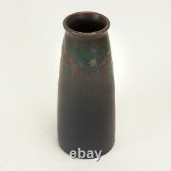 Rookwood Pottery carved matte floral tall tapered vase Arts & Crafts CST 1914