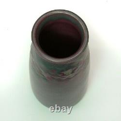 Rookwood Pottery carved matte floral tall tapered vase Arts & Crafts CST 1914