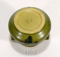 Rookwood Pottery carved matte green floral 2 handle Arts & Crafts Charles Todd