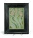 Rookwood Pottery Faience Pink Lady Slipper Orchid Tile Matte Green Arts & Crafts