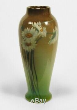 Rookwood Pottery great Ed Diers 1909 iris glaze 10.5 daisy vase arts & crafts