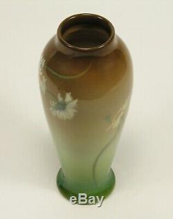 Rookwood Pottery great Ed Diers 1909 iris glaze 10.5 daisy vase arts & crafts