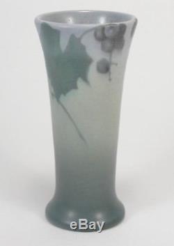 Rookwood Pottery matte vellum gray green grapes & leaves 1909 CS arts & crafts