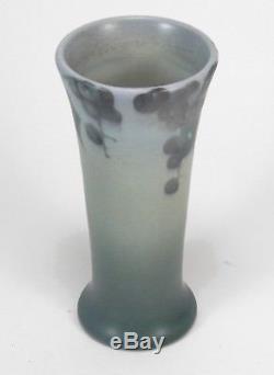 Rookwood Pottery matte vellum gray green grapes & leaves 1909 CS arts & crafts