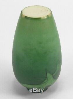Rookwood Pottery matte vellum green seagull hawk bird vase'05 AMV arts & crafts