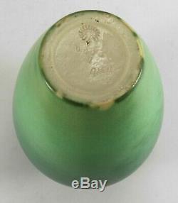 Rookwood Pottery matte vellum green seagull hawk bird vase'05 AMV arts & crafts