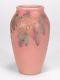 Rookwood Pottery Pink Green Wax Matte Floral Vase 1928 Arts & Crafts K Jones