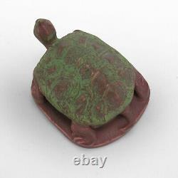 Rookwood Pottery production 1909 turtle paperweight arts & crafts matte green