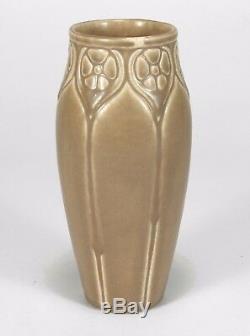 Rookwood Pottery production 1925 floral vase tan brown arts & crafts