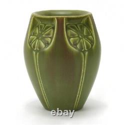 Rookwood Pottery production buttress floral vase arts & crafts matte green brown
