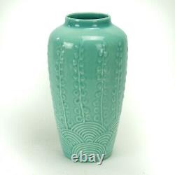 Rookwood Pottery production eucalyptus turquoise blue deco design arts & crafts