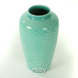 Rookwood Pottery production eucalyptus turquoise blue deco design arts & crafts