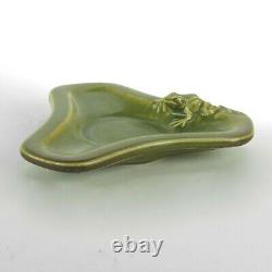 Rookwood Pottery production frog dish 1926 arts & crafts matte green KS