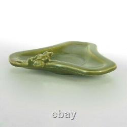 Rookwood Pottery production frog dish 1926 arts & crafts matte green KS