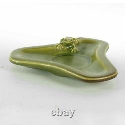 Rookwood Pottery production frog dish 1926 arts & crafts matte green KS