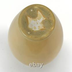 Rookwood Pottery production matte yellow paneled vase 1922 arts & crafts