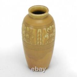 Rookwood Pottery production matte yellow vase 1929 arts & crafts shape 2888