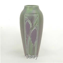 Rookwood Pottery production paneled leaf & berry purple blue arts & crafts