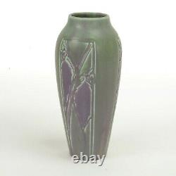 Rookwood Pottery production paneled leaf & berry purple blue arts & crafts