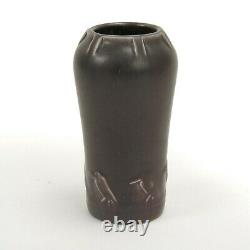 Rookwood Pottery production rook crow vase 1921 arts & crafts matte purple brown